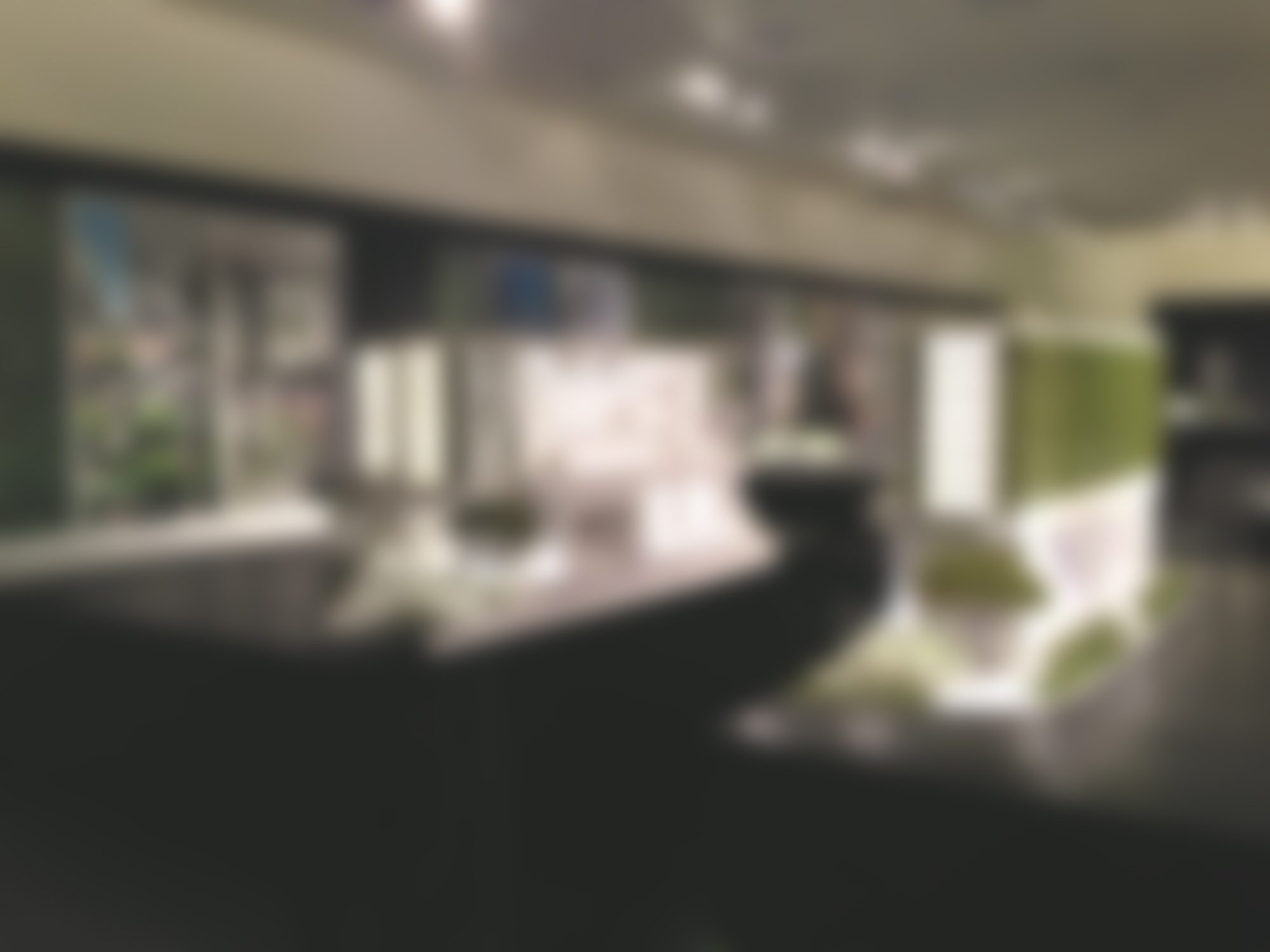 Modern showroom with elegant interior design lighting