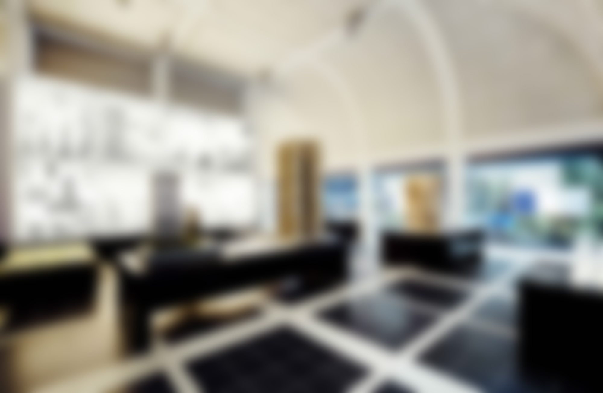 Modern minimalist interior with elegant furniture design