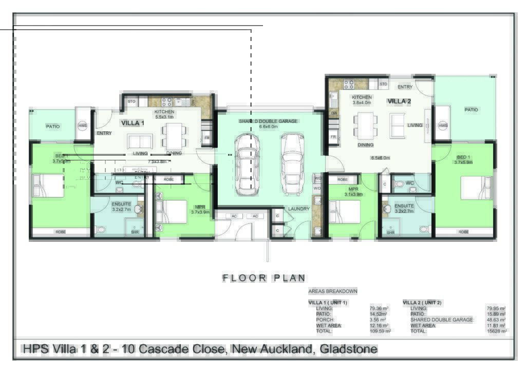 A-03.1_ FLOOR PLAN - VILLA 1&2 Rev.2 markup